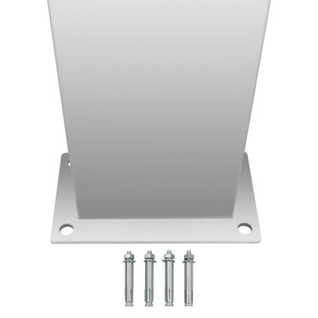 Buitendouche gebogen roestvrij staal 7