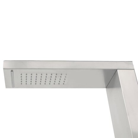 Buitendouche vierkant roestvrij staal 6