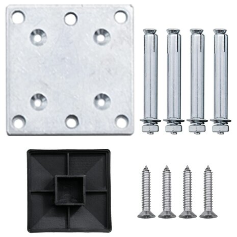 Schuttingpaneel 95x(105-180) cm HKC bruin 6