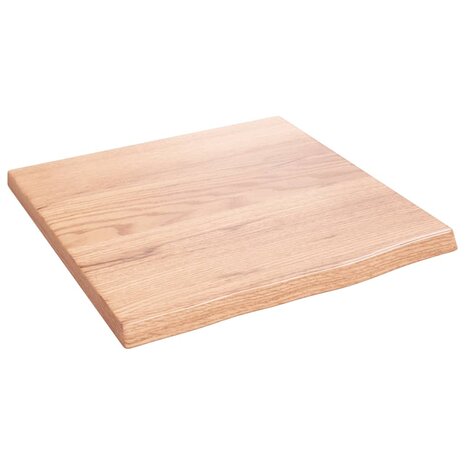 Wastafelblad 40x40x2 behandeld massief hout lichtbruin 2