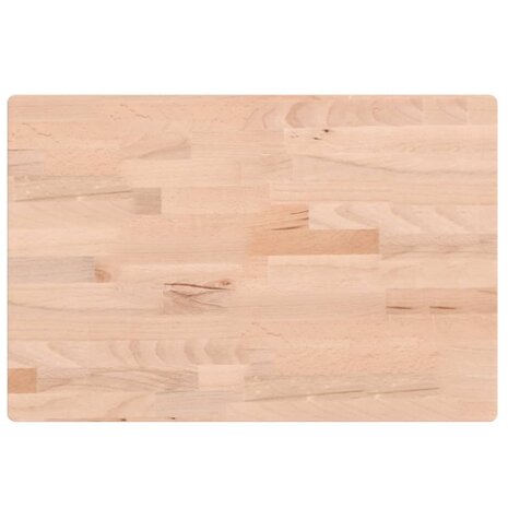 Wastafelblad 60x40x2,5 cm massief beukenhout 2