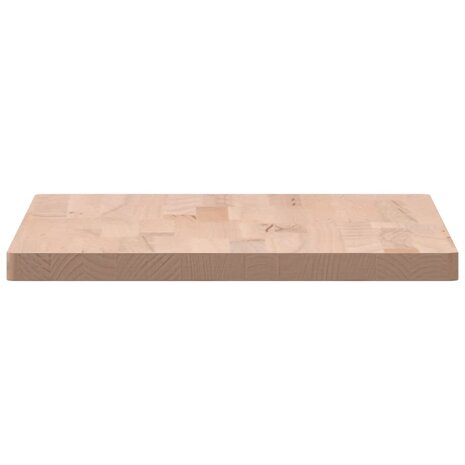 Wastafelblad 60x40x2,5 cm massief beukenhout 5
