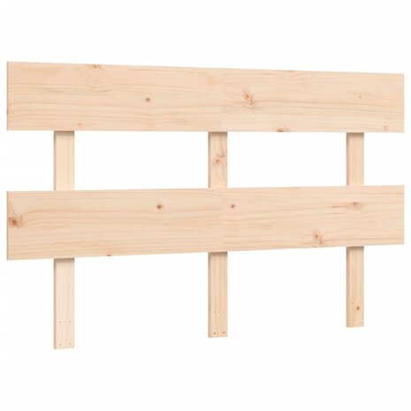 Seniorenbed met hoofdbord massief hout 140x190 cm 8
