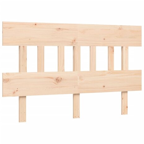 Seniorenbed met hoofdbord massief hout 8
