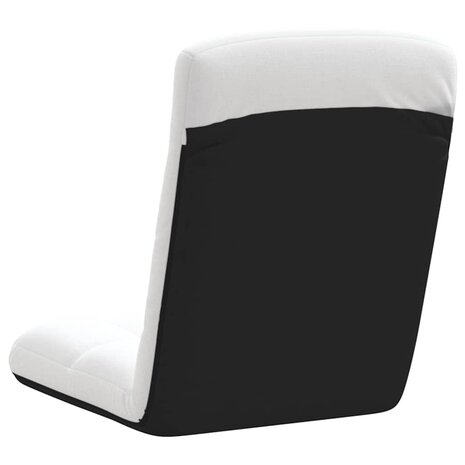 Vloerstoel inklapbaar 71x51x62 cm stof wit 6