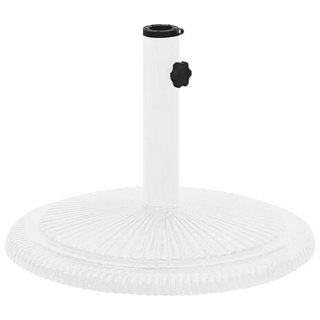 Parasolvoet 45x45x30 cm gietijzer wit 2