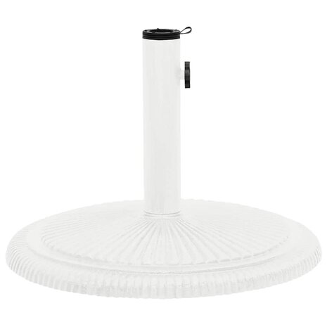 Parasolvoet 45x45x30 cm gietijzer wit 4