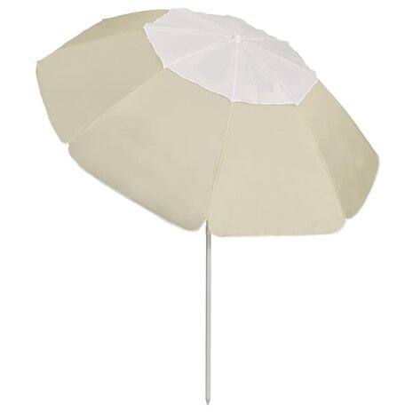 Strandparasol 300 cm zandgeel 2