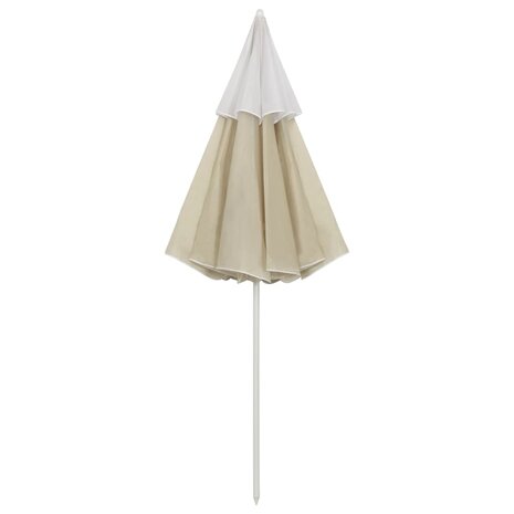Strandparasol 300 cm zandgeel 6