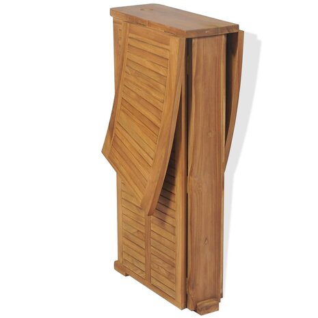 Bartafel inklapbaar 155x53x105 cm massief teakhout 3