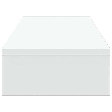 Monitorstandaard verstelbaar 80x24x10,5 cm bewerkt hout wit 5