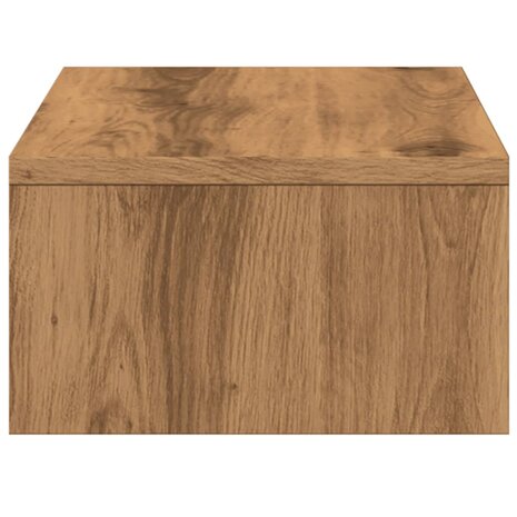 Monitorstandaard met lades 50x27x15 cm hout artisanaal eiken 6