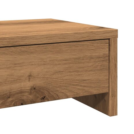 Monitorstandaard met lades 50x27x15 cm hout artisanaal eiken 8