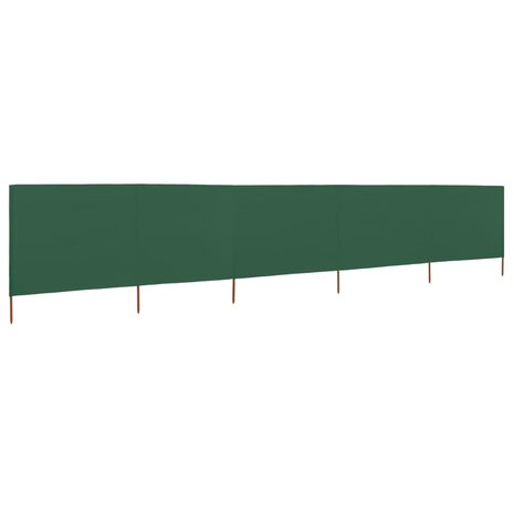 Windscherm 5-panelen 600x160 cm stof groen 2