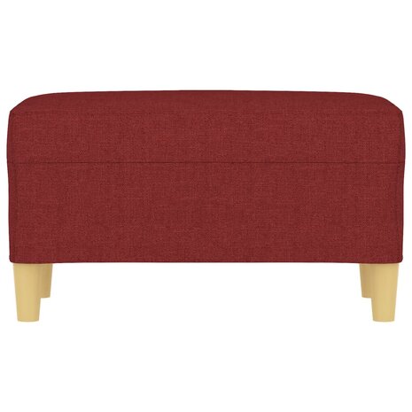 Bankje 70x35x41 cm stof wijnrood 3