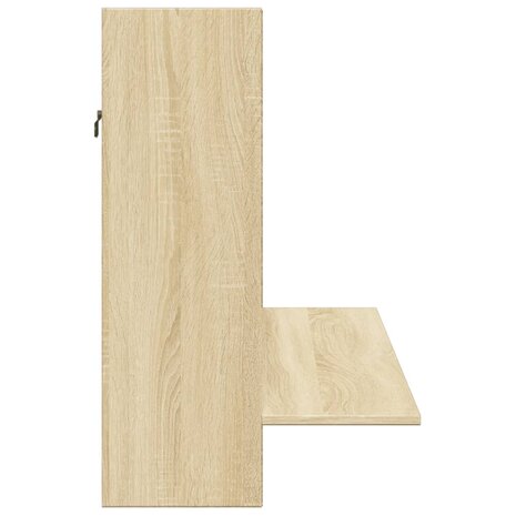 Wandbureau 105x48x75 cm bewerkt hout sonoma eikenkleurig 5