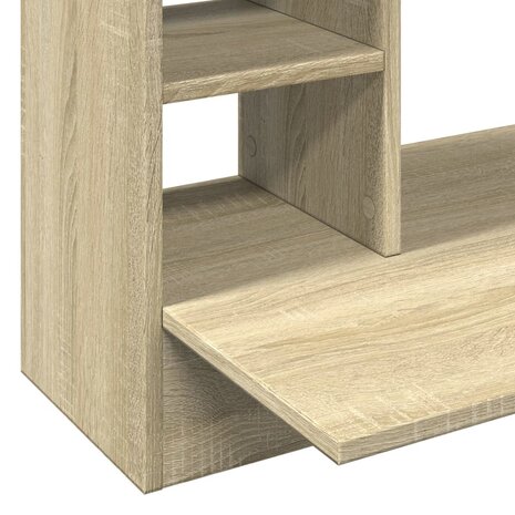 Wandbureau 105x48x75 cm bewerkt hout sonoma eikenkleurig 7