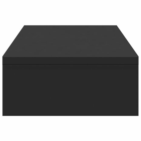 Monitorstandaard verstelbaar 60x24x10,5 cm bewerkt hout zwart 5