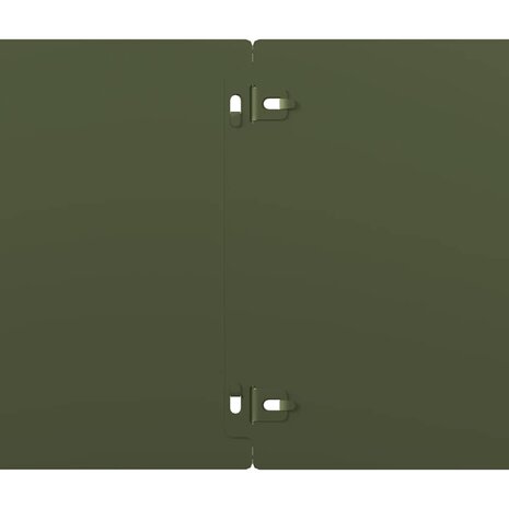 Gazonranden 10 st 20x103 cm koudgewalst staal olijfgroen 7