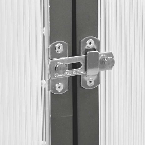 Tuinkas met basisframe 169x169x195 cm aluminium antracietkleur 7