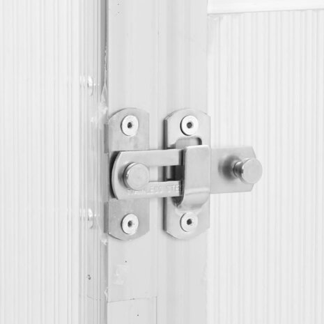 Tuinkas met basisframe 224x169x195 cm aluminium zilverkleurig 7