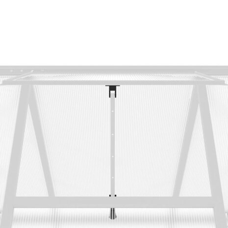 Tuinkas met basisframe 224x169x195 cm aluminium zilverkleurig 9