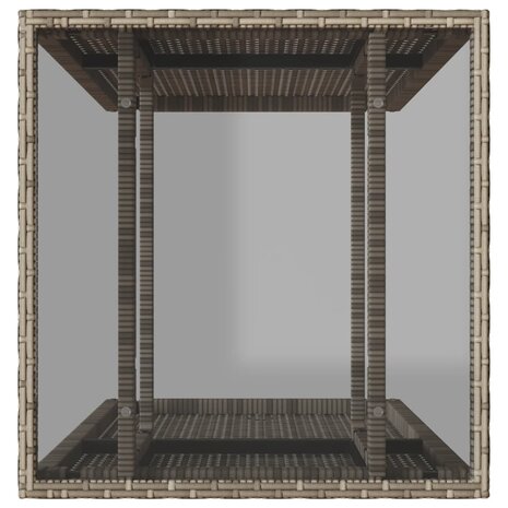 3-delige Bistroset met kussens poly rattan beige 7