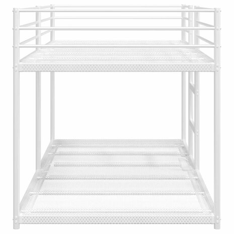 Stapelbed zonder matras 80x200 cm staal wit 6