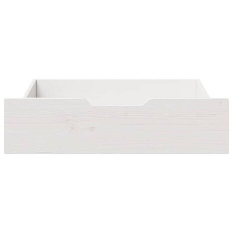 Bedlades 2 st 65x55x17 cm massief grenenhout wit 3