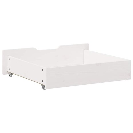 Bedlades 2 st 65x55x17 cm massief grenenhout wit 6