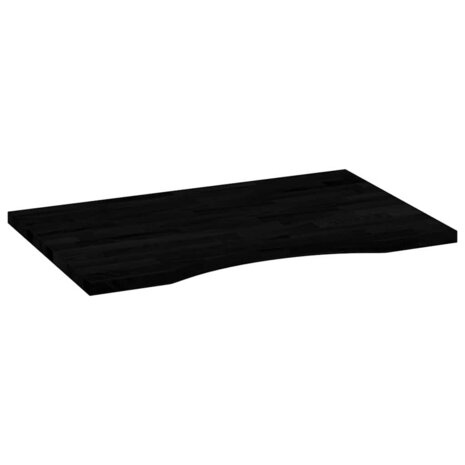 Bureaublad rechthoekig 80x50x2,5 cm eikenhout donkerbruin 4