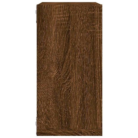 Wandrekken kubus 2 st 30x15x30 cm gerookt bruin eiken 7