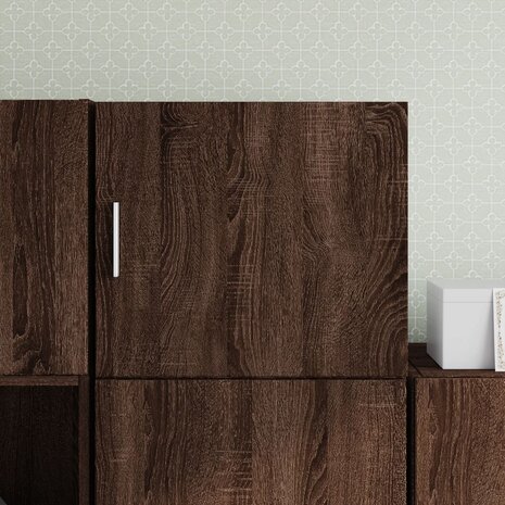 Wandkast 45x42,5x40 cm bewerkt hout bruin eikenkleurig 1