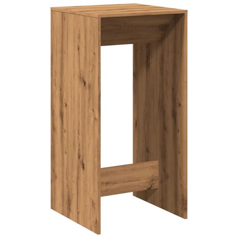Bartafel 51x50x103,5 cm bewerkt hout artisanaal eikenkleur 6
