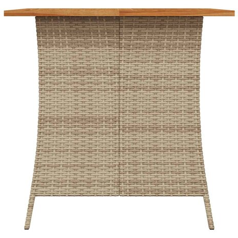 5-delige Tuinset met kussens poly rattan beige 4
