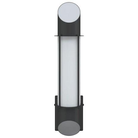 Buitenwandlamp roestvrij staal zwart 4