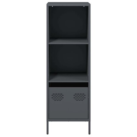 Hoge kast 35x39x103,5 cm staal antracietkleurig 5