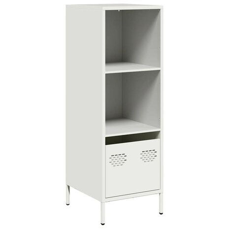 Hoge kast 35x39x103,5 cm staal wit 2
