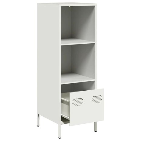 Hoge kast 35x39x103,5 cm staal wit 4