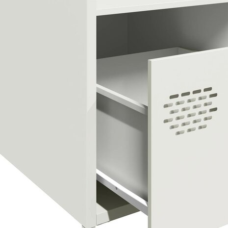 Hoge kast 35x39x103,5 cm staal wit 9