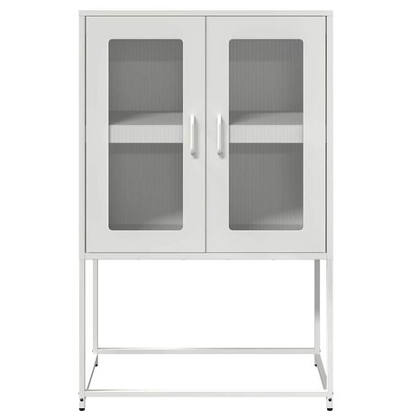 Hoge kast 68x39x107 cm staal wit 5