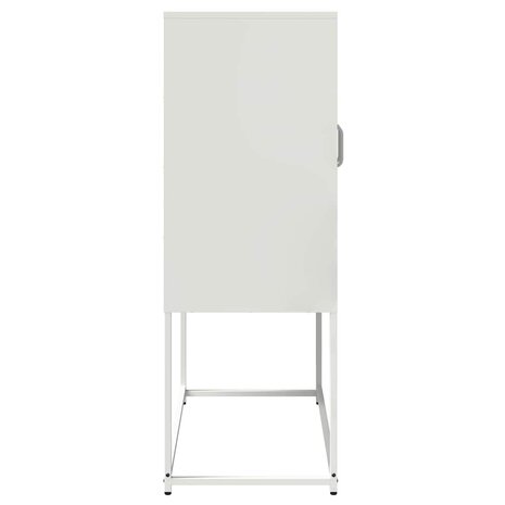 Hoge kast 68x39x107 cm staal wit 7