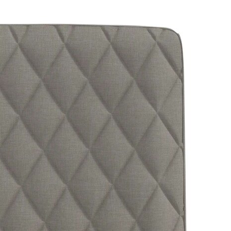 Eetkamerstoelen draaibaar 2 st stof taupe 7