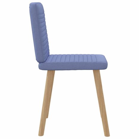 Eetkamerstoelen 2 st stof jeansblauw 5