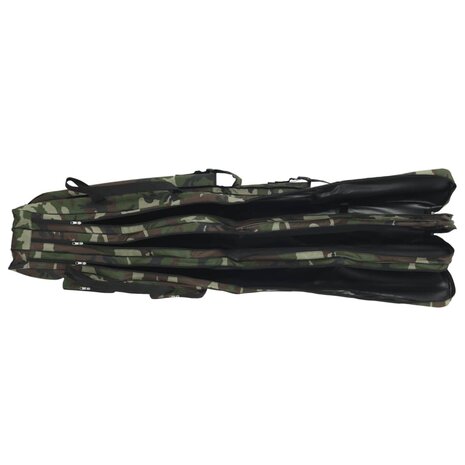 Hengeltas 160 cm camouflage oxford stof groen 2