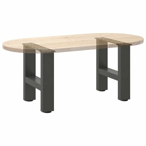 Salontafelpoten 2 st 30x(30-31) cm staal antracietkleurig 8