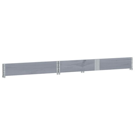 Palletopzetrand 150x50 cm massief grenenhout grijs 4