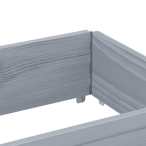 Palletopzetrand 150x50 cm massief grenenhout grijs 6
