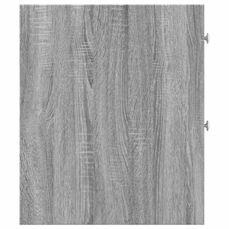 Badkamerkast smal met wielen bewerkt hout grijs sonoma eiken 5