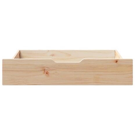 Bedlades 2 st met wieltjes 85x55x17 cm massief grenenhout 3